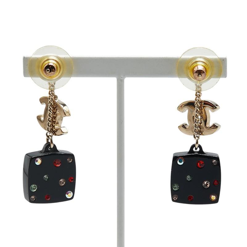 CHANEL 金色金具 マルチカラーストーン ココマークピアス 楽天市場】シャネル ピアス 美品 ココマーク ラインストーン マルチ