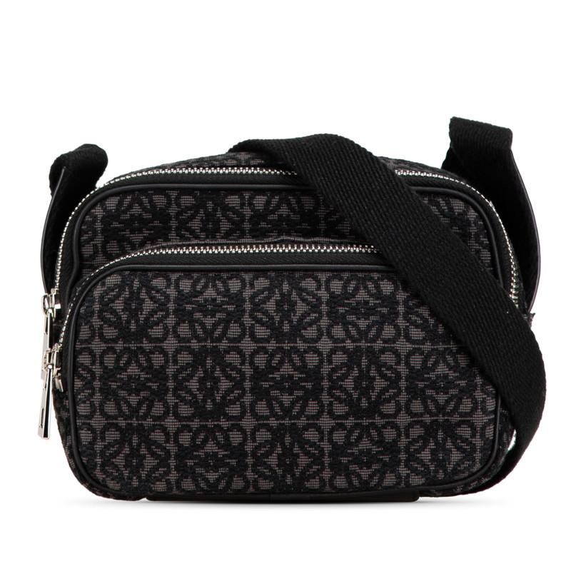 LOEWE ロエベ アナグラム カメラバッグ ショルダーバッグ グレー LOEWE ロエベ アナグラム カメラバッグ ショルダーバッグ グレー