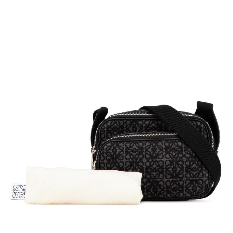 LOEWE ロエベ アナグラム カメラバッグ ショルダーバッグ グレー LOEWE ロエベ アナグラム カメラバッグ ショルダーバッグ グレー