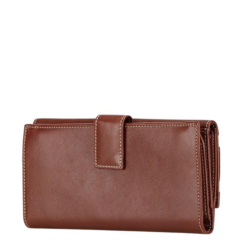 GUCCI(グッチ) 長財布 ホースビット 137375 ブラウン×ライトブラウン レザー GUCCI（グッチ） ホースビット 長財布 137375 ブラウン レザー