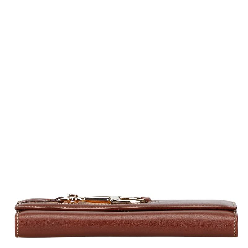 GUCCI（グッチ） ホースビット 長財布 137375 ブラウン レザー