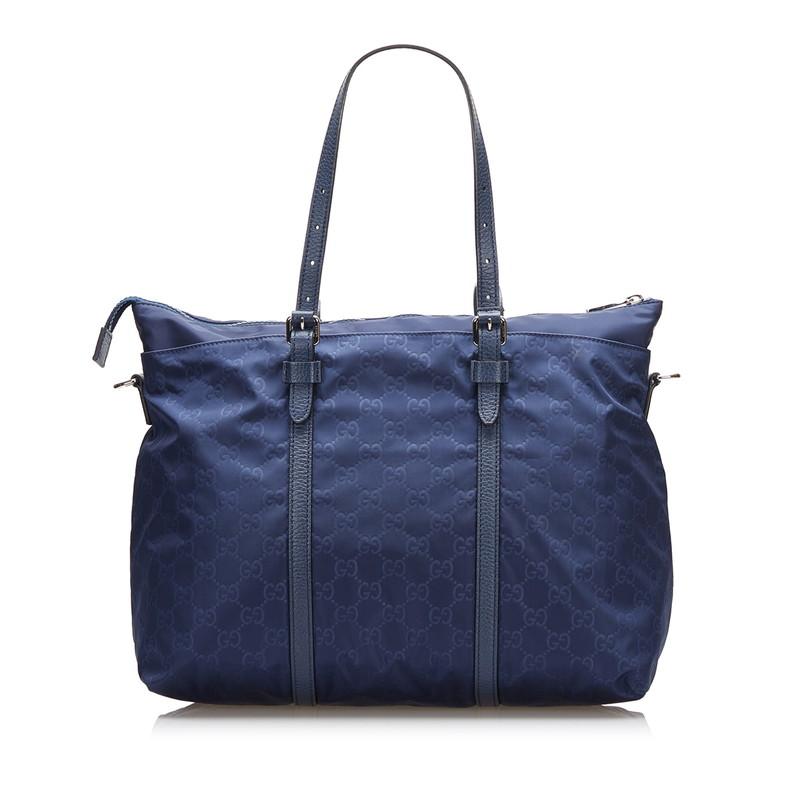 GUCCI グッチ ナイロン ポーチ 紺色 正規品 GG柄 楽天市場】【バッグ】GUCCI グッチ GGナイロン ポーチ コスメポーチ