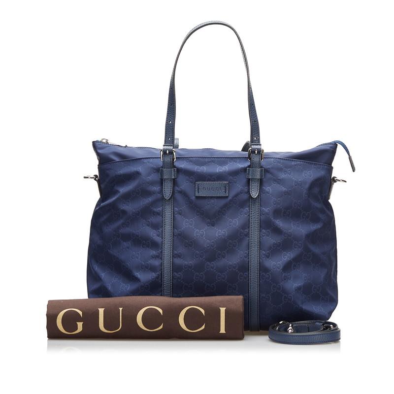 GUCCI（グッチ） GGナイロン トートバッグ ショルダーバッグ 2WAY