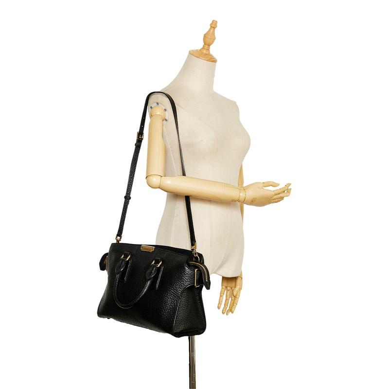 BURBERRY バーバリー ゴールド金具 ハンドバッグ ショルダー BURBERRY バーバリー ゴールド金具 ハンドバッグ ショルダー