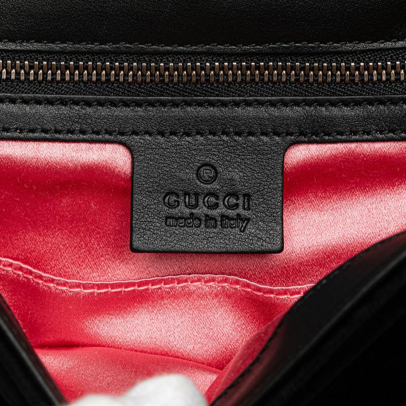 GUCCI（グッチ） GGマーモント ベルベット ミディアム LOVED 刺繍
