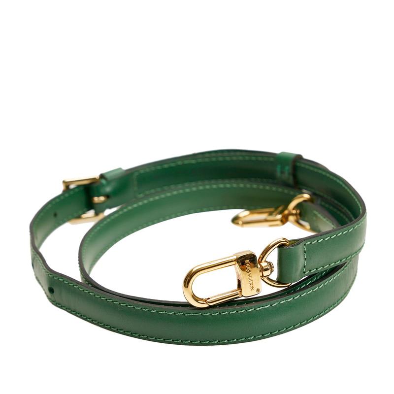 LOUIS VUITTON ルイ ヴィトン ショルダーストラップ グリーン レザー 