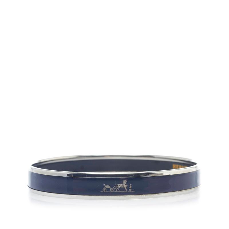 HERMES（エルメス） エマイユPM カレーシュ ブレスレット ネイビー