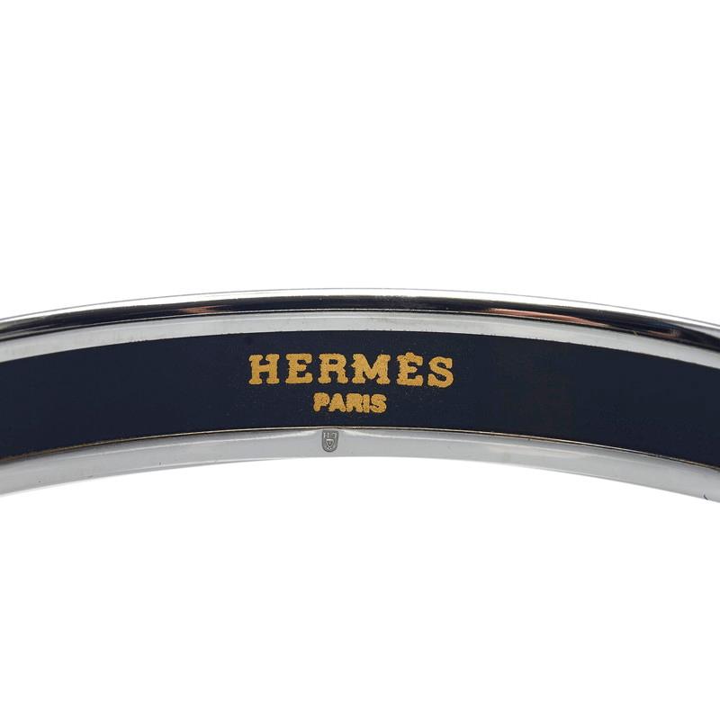 HERMES（エルメス） エマイユPM カレーシュ ブレスレット ネイビー