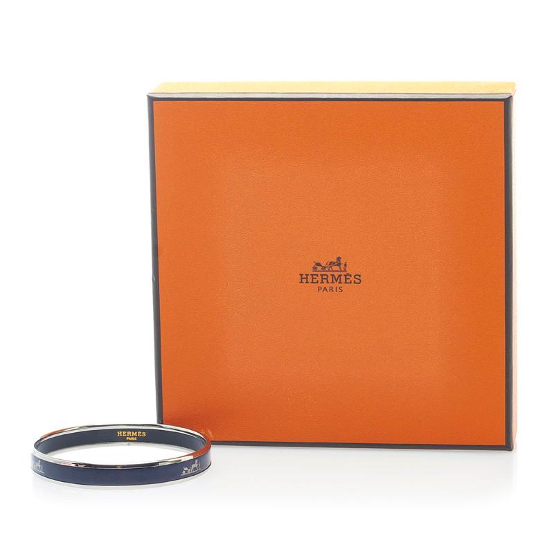 HERMES（エルメス） エマイユPM カレーシュ ブレスレット ネイビー