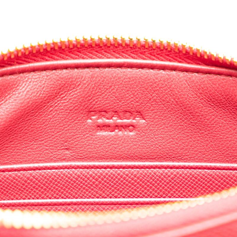 PRADA（プラダ） リボン ロゴ サフィアーノ ポーチ コスメポーチ 小物