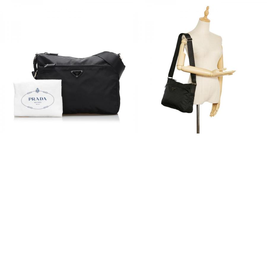 PRADA（プラダ） 斜め掛け ショルダーバッグ 1BC421 ブラック ナイロン