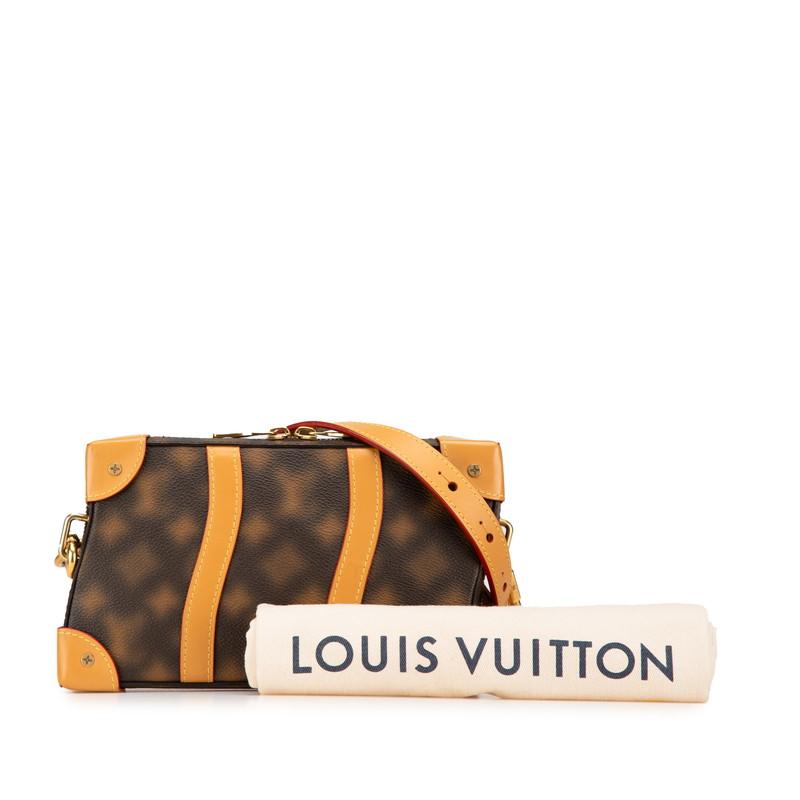 ルイヴィトン LOUIS VUITTON ソフトトランク M81580 ディス イズ ノット モノグラム 2WAYバッグ カバン ポーチ クラッチバッグ ショルダーバッグ PVC/レザー ブラウン LOUIS VUITTON - ルイヴィトン LOUIS VUITTON ソフトトランク M81580