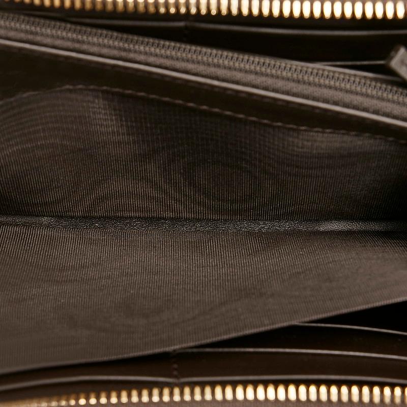 GUCCI GGキャンバス Bee刺繍 ラウンドジップ長財布 シェリーライン GUCCI GGキャンバス Bee刺繍 ラウンドジップ長財布 シェリーライン