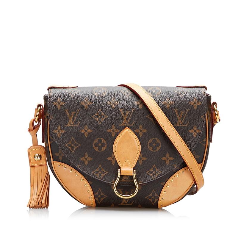 LOUIS VUITTON ルイヴィトン ショルダーバッグ モノグラム サンクルー 肩掛け 斜め掛け M41481    ブラウン 茶 ゴールド金具 レディース【中古品】 LOUIS VUITTON（ルイ・ヴィトン） ルイ ヴィトン モノグラム