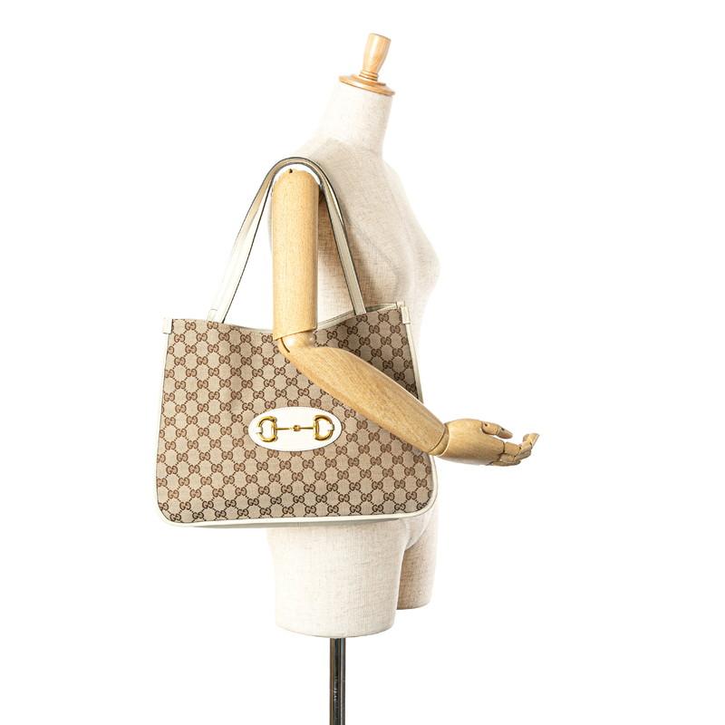 GUCCI グッチ GGキャンバス ホースビット1955 トートバッグ