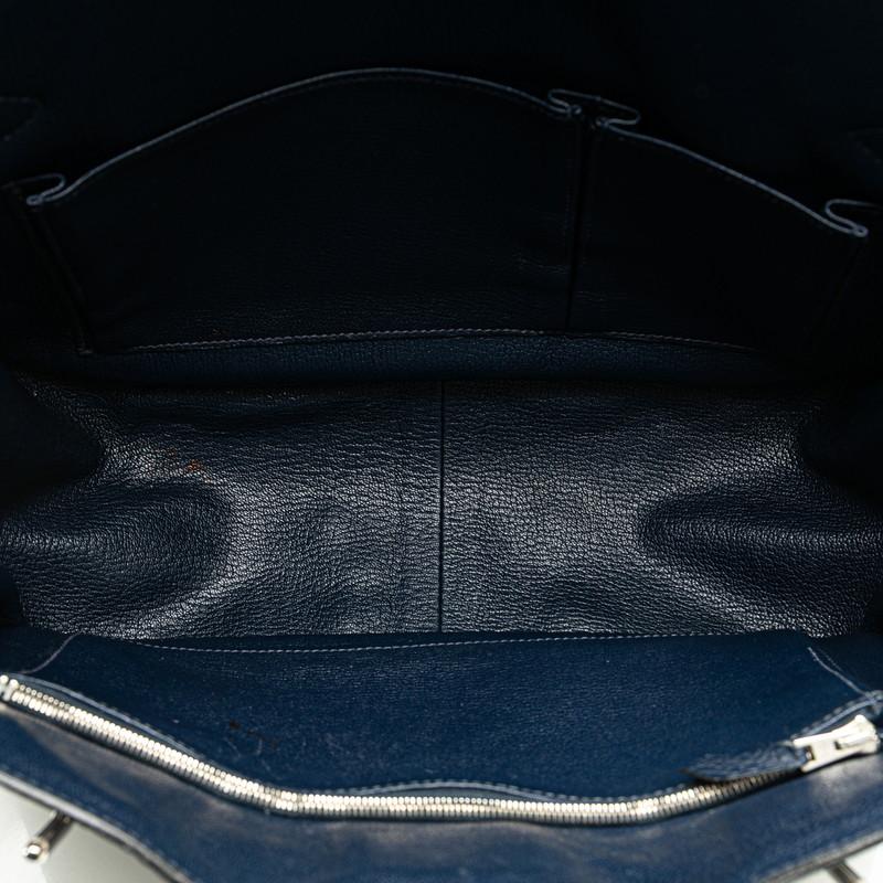 Hermes ジブシエール34 ショルダーバッグ レザー ネイビー系 □M刻印 HERMES（エルメス） ジプシエール34 ショルダーバッグ ブルー