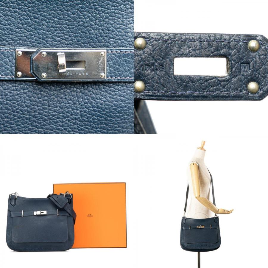 HERMES エルメス ジプシエール34 ショルダーバッグ ブルー