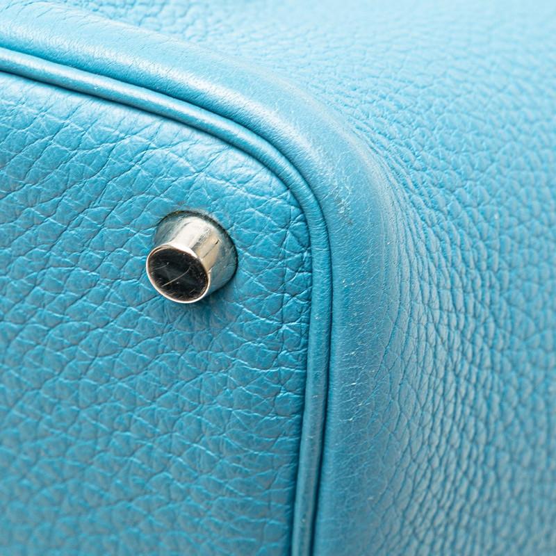 HERMES エルメス ピコタンPM ハンドバッグ ブルージーン トゴ HERMES エルメス ピコタンPM ハンドバッグ ブルージーン トゴ