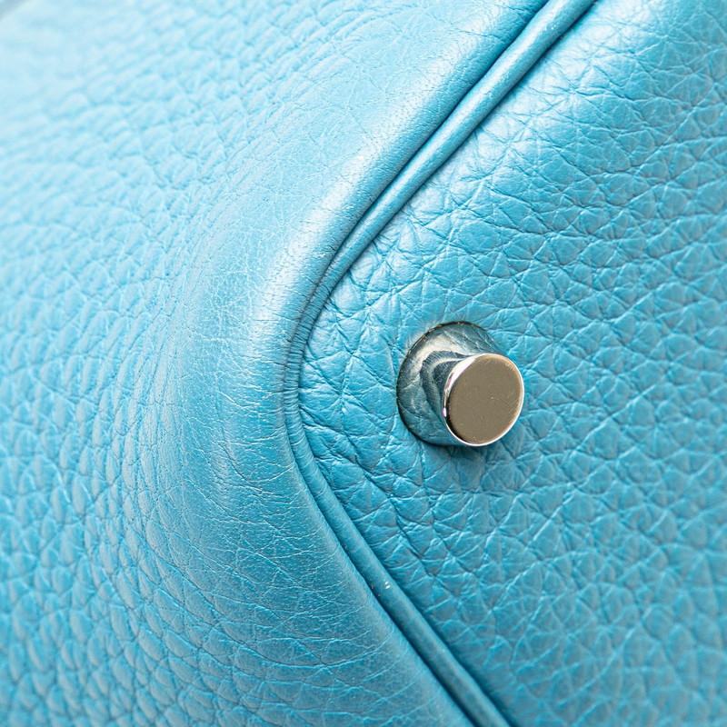 HERMES エルメス ピコタンPM ハンドバッグ ブルージーン トゴ HERMES エルメス ピコタンPM ハンドバッグ ブルージーン トゴ