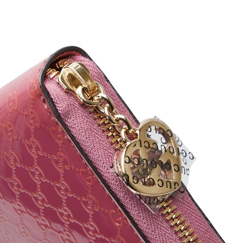 GUCCI グッチ マイクログッチシマ ラブリー Gハート 長財布