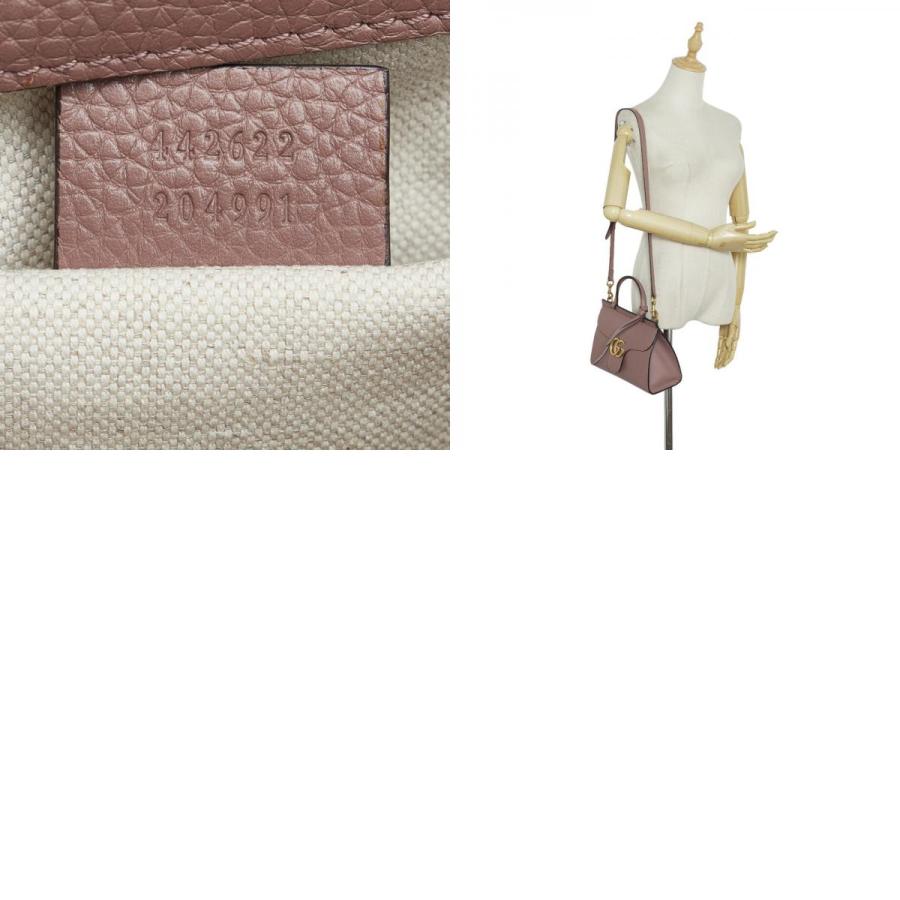 GUCCI グッチ/GGマーモント/トップハンドル2WAYバッグ/ピンクベージュ系/442622/204***/Aランク/04【中古】 GUCCI（グッチ） GGマーモント トップハンドルバッグ ハンドバッグ