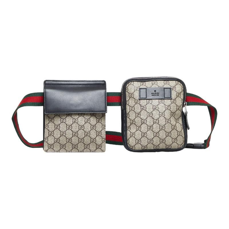 GUCCI（グッチ） GGスプリーム シェリーライン ボディバッグ ウエスト