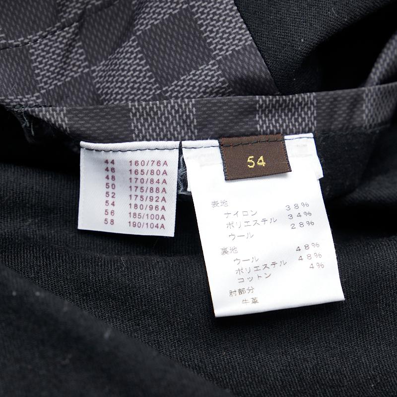 LOUIS VUITTON 美品 ダミエニット切替 ダウンジャケット サイズ52 LOUIS VUITTON（ルイ・ヴィトン） ルイ ヴィトン ダミエ ニット切替