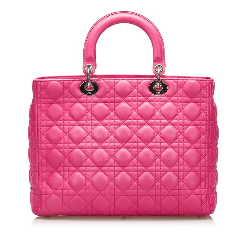 Christian Dior　レディディオール カナージュ ラージ ハンドバッグ ディオール レディディオール カナージュ ラージ ハンドバッグ