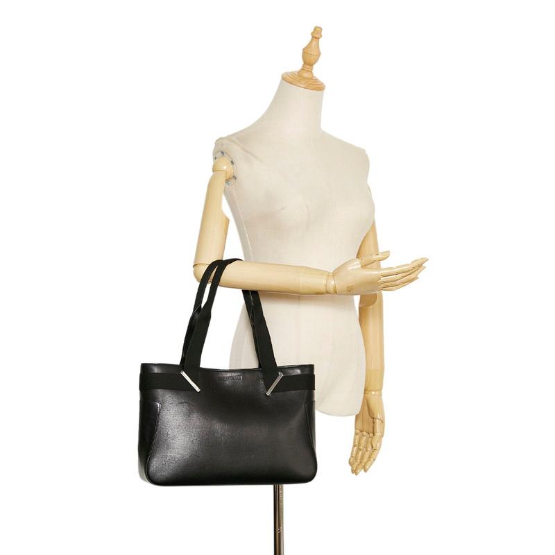 【激レア】GUCCI グッチ ブラック レザー トートバッグ グッチ GUCCI トートバッグ レザー デニム ブラック レディース