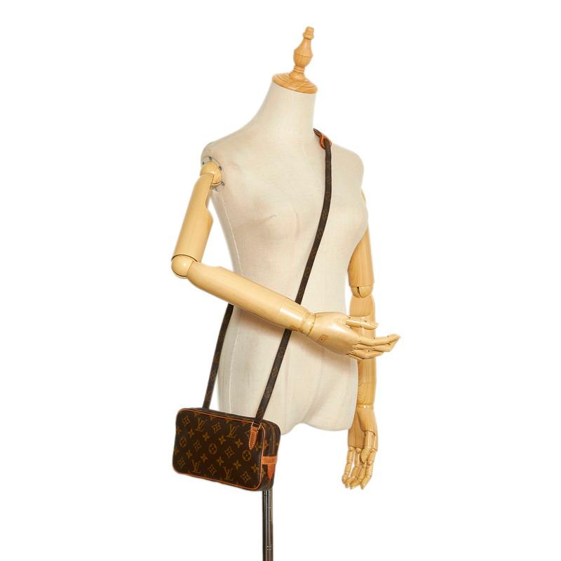 ルイ ヴィトン モノグラム ポシェットマルリー バンドリエール 斜めがけ ショルダーバッグ M51828 PVC レディース LOUIS VUITTON 【226-01177】 LOUIS VUITTON（ルイ・ヴィトン） ルイ ヴィトン モノグラム