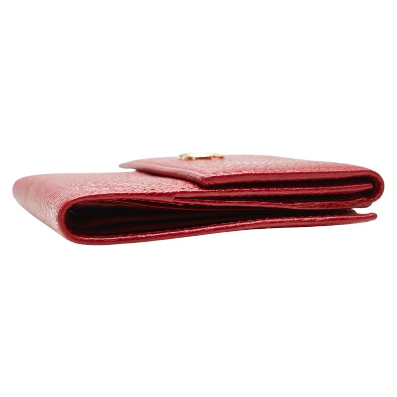 GUCCI（グッチ） GGマーモント 二つ折り財布 456122 レッド レザー