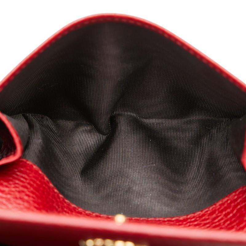 GUCCI グッチ GGマーモント 二つ折り財布 456122 レッド レザー  