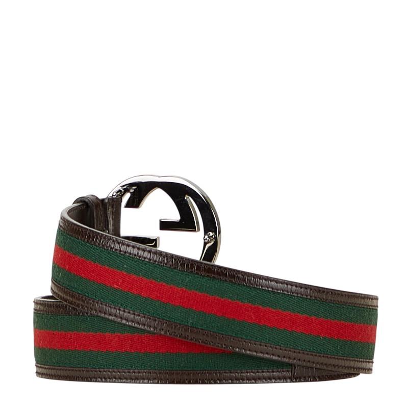 GUCCI（グッチ） インターロッキングG シェリーライン ベルト 85.34