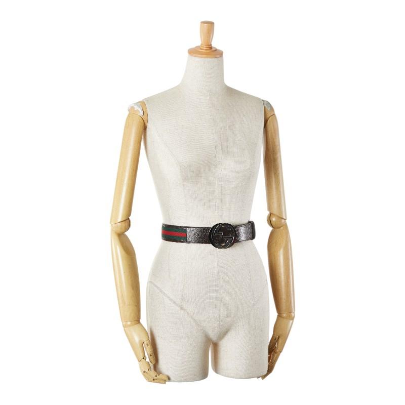 GUCCI（グッチ） インターロッキングG シェリーライン ベルト 85.34