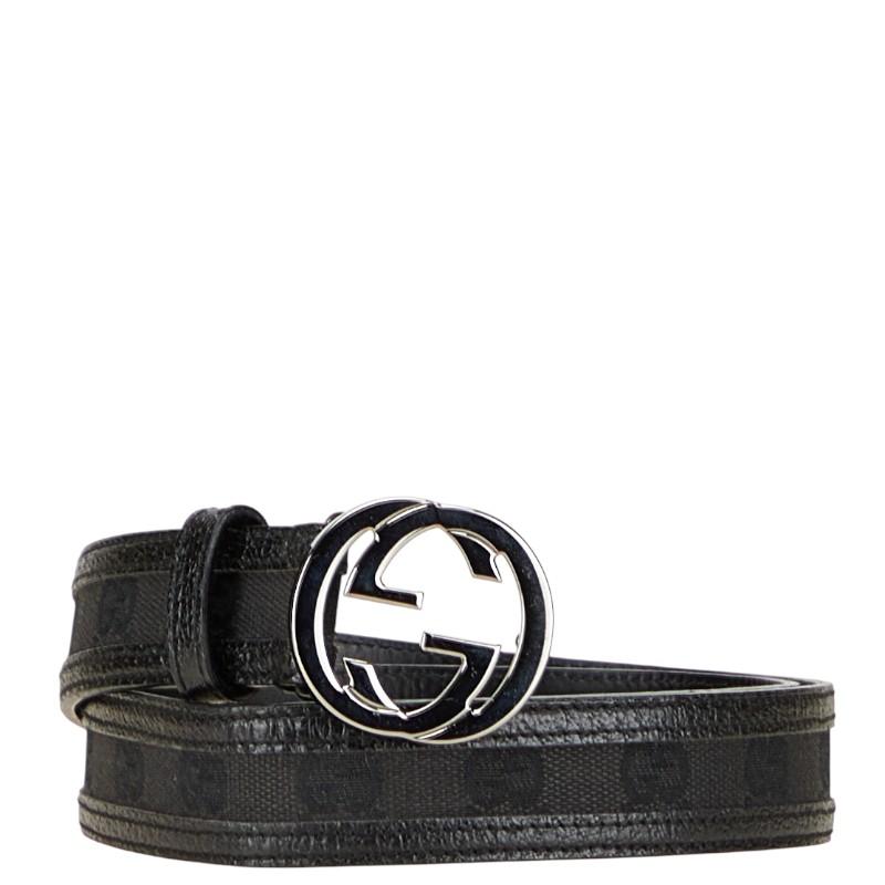 レア【GUCCI】インターロッキングG GGキャンバス ベルト GUCCI（グッチ） GGキャンバス インターロッキングG ベルト 80.32