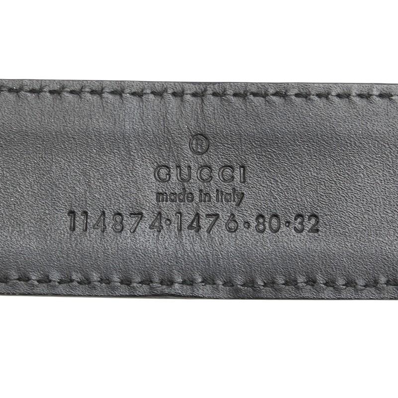 GUCCI（グッチ） GGキャンバス インターロッキングG ベルト 80.32