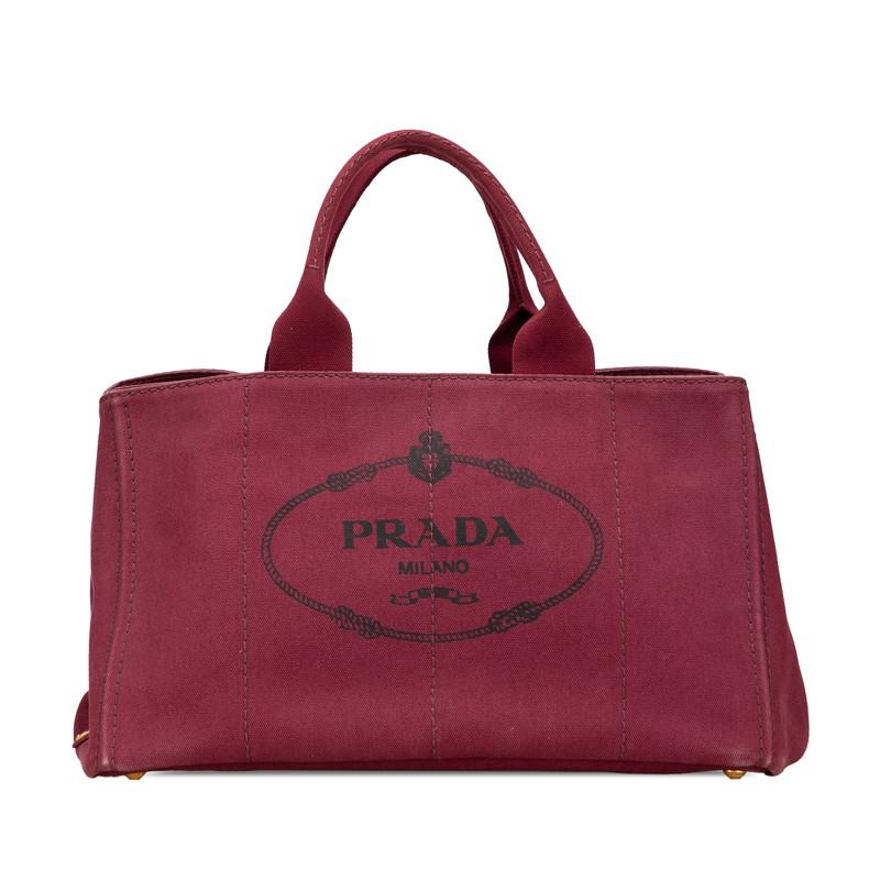 PRADA/プラダ/トートバッグ/ワイン PRADA（プラダ） カナパL トートバッグ ハンドバッグ ボルドー ワイン