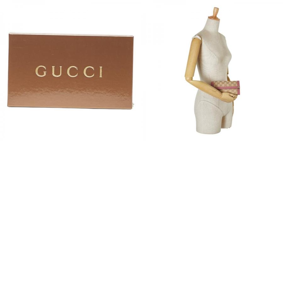 GUCCI（グッチ） GGキャンバス 長財布 153211 ベージュ ピンク