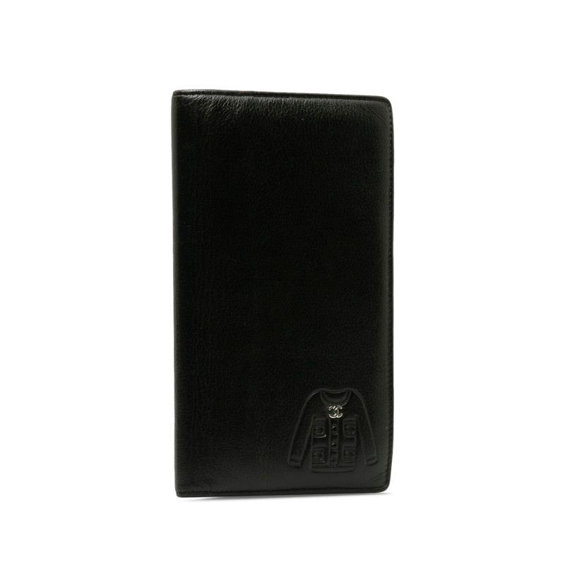 CHANEL（シャネル） ココジャケット モチーフ 長財布 ブラック レザー