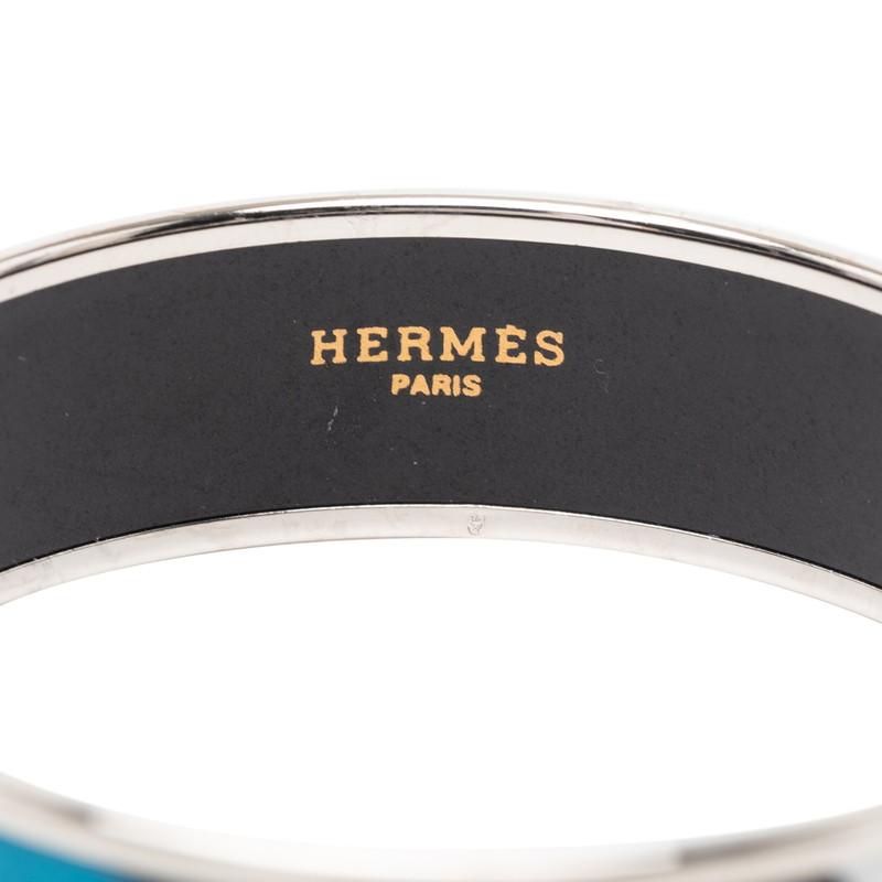 HERMES（エルメス） エマイユGM ブレスレット ブラック マルチカラー