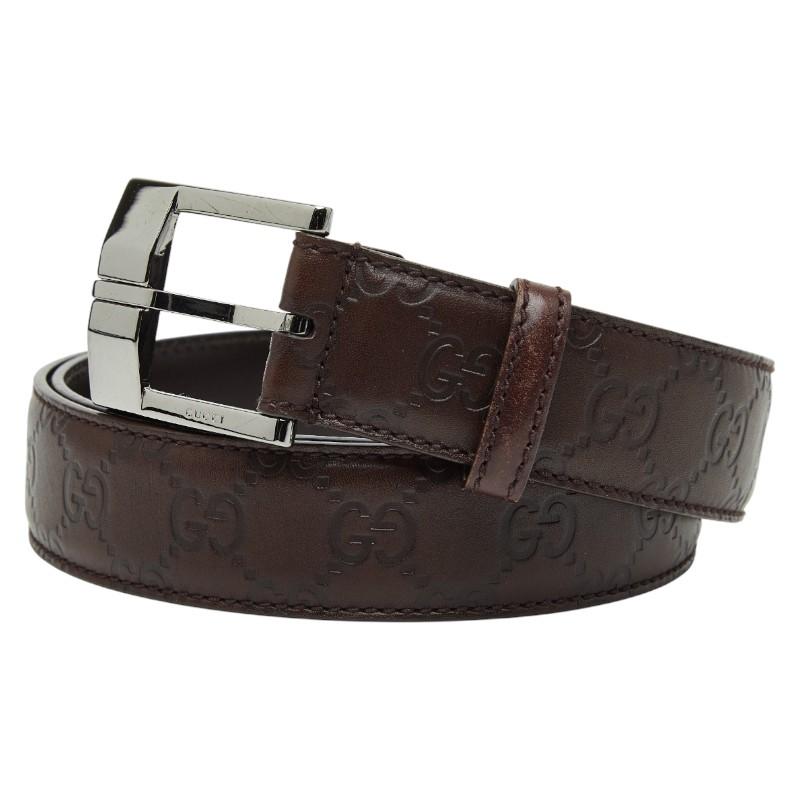 GUCCI（グッチ） グッチシマ ベルト サイズ95・38 146413 ダーク