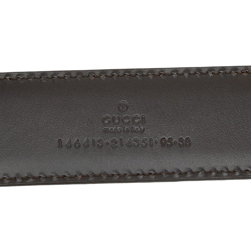 GUCCI（グッチ） グッチシマ ベルト サイズ95・38 146413 ダーク