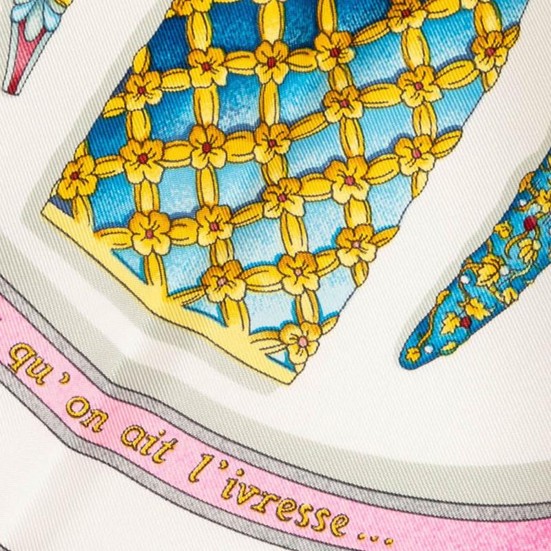 HERMES（エルメス） カレ90 Qu'importe le flacon 香水瓶 スカーフ