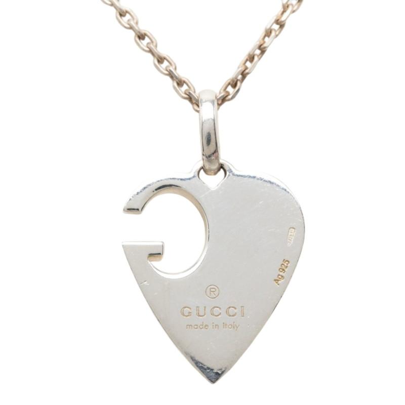 GUCCI（グッチ） Gハート チェーン ペンダント ネックレス SV925 