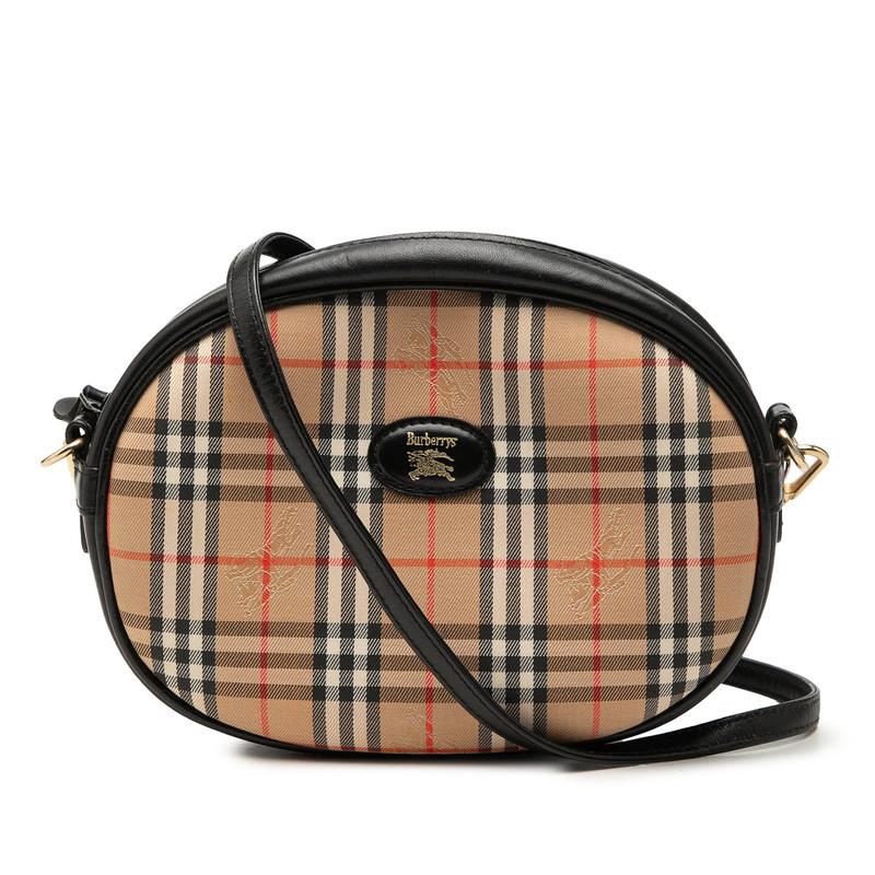 バーバリー カメラバッグ ショルダーバッグ ノバチェック シャドーホース レザー BURBERRY（バーバリー） ノバチェック シャドーホース 斜めかけ