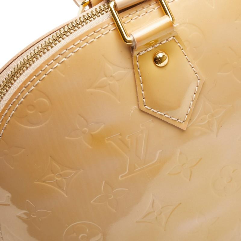 ルイヴィトン ヴェルニ アルマPM M91611 ハンドバッグ ベージュ 美品 LOUIS VUITTON（ルイ・ヴィトン） ルイ ヴィトン モノグラム ヴェルニ