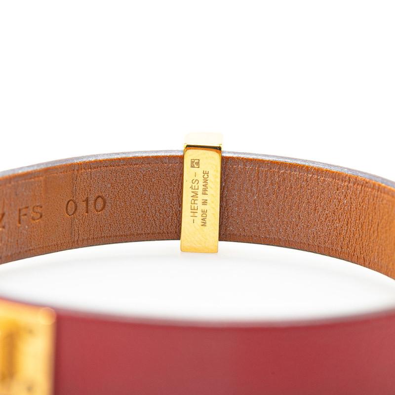 HERMES（エルメス） アスドゥクール T2 ブレスレット レッド スイフト