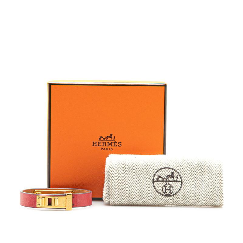 HERMES（エルメス） アスドゥクール T2 ブレスレット レッド スイフト