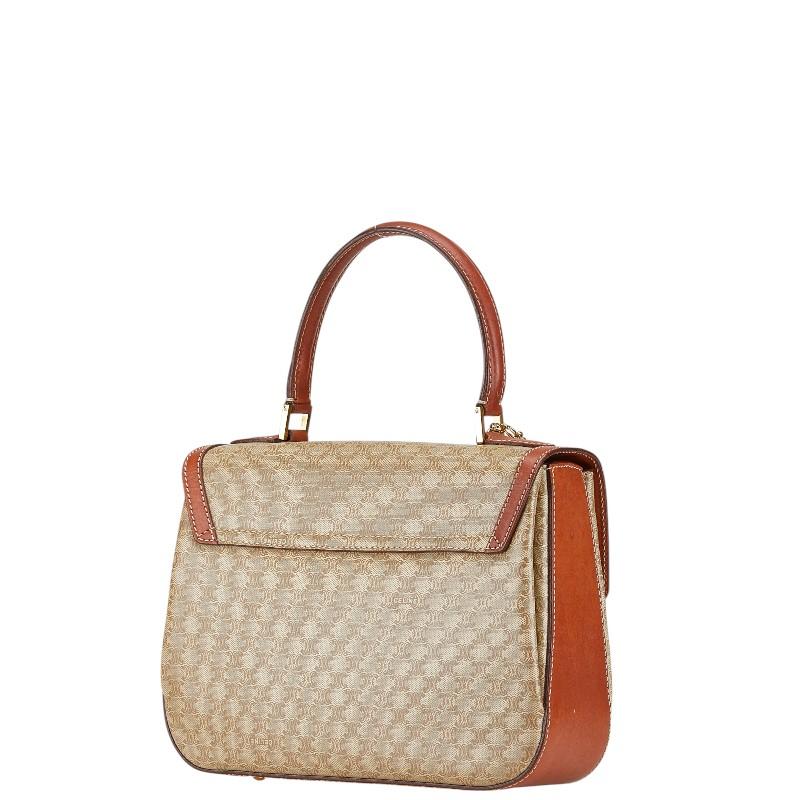 美品　セリーヌ　マカダム　ハンドバッグ　レザー　PVC　ショルダー　2way CELINE（セリーヌ） マカダム ハンドバッグ ショルダーバッグ 2WAY