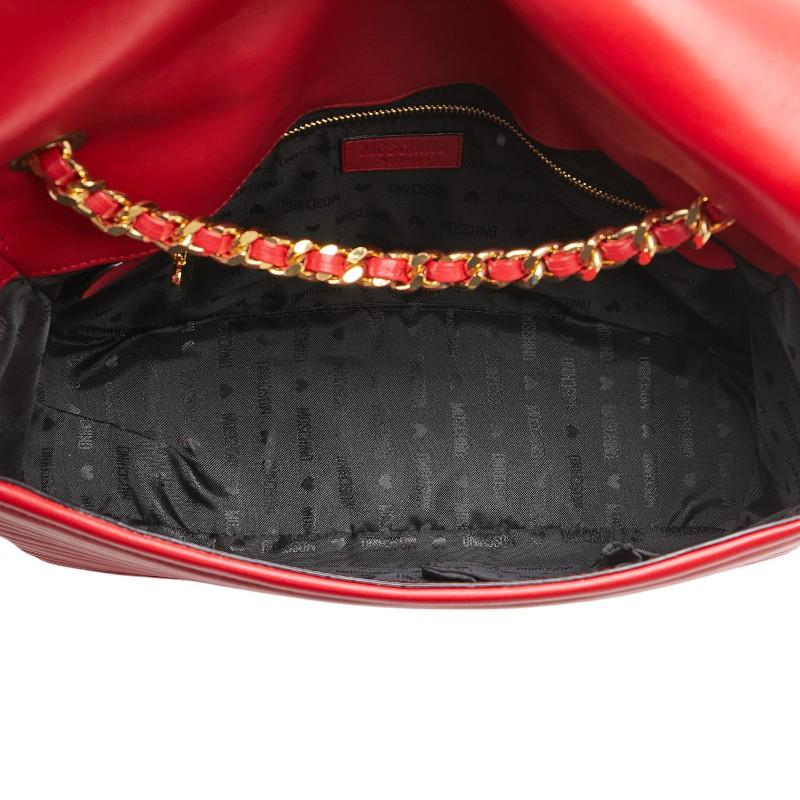 【美品】Moschino x  コラボ　ライダース　ショルダーバッグ 楽天市場】MOSCHINO モスキーノ バッグ ライダース チェーンショルダー